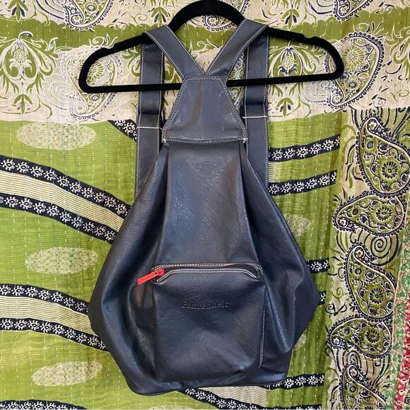 Vintage Black Fahrenheight by Christian Dior Faux Leather Backpack - Picture 7 of 16